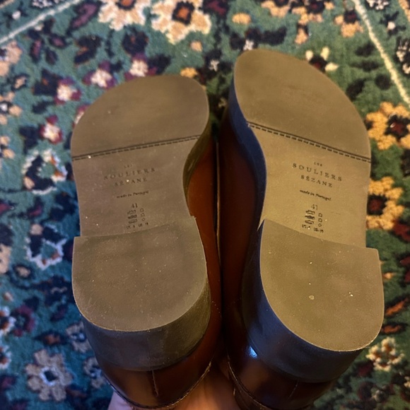 Sezane Caroline Chocolate Leather Loafers - Picture 5 of 5